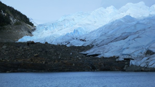 Hikers on the glacier