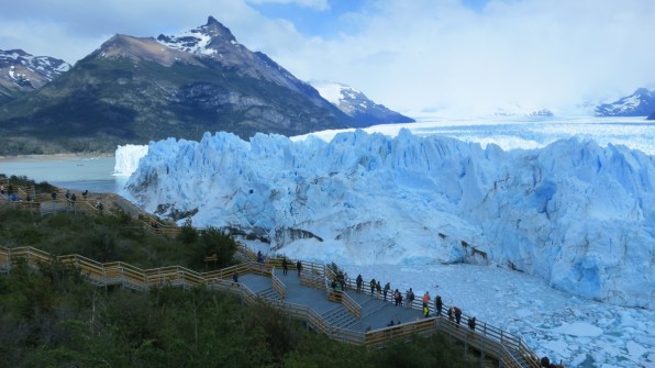 Left side of glacier