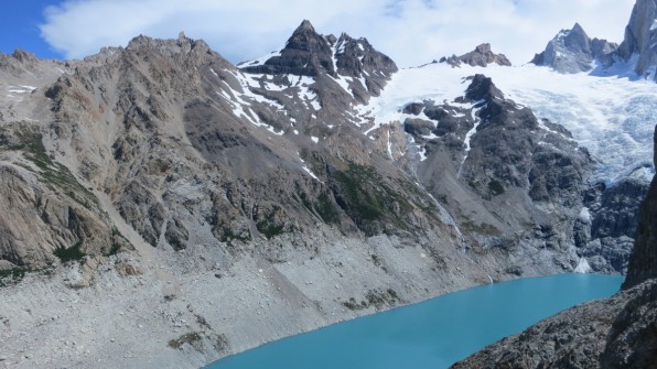 Glacier on left side