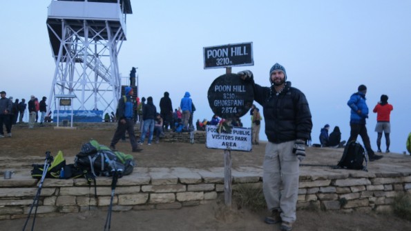 Top of Poonhill for the sunrise