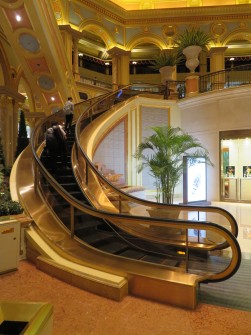 Curved escalator!
