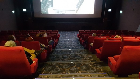 Bizarre movie seating